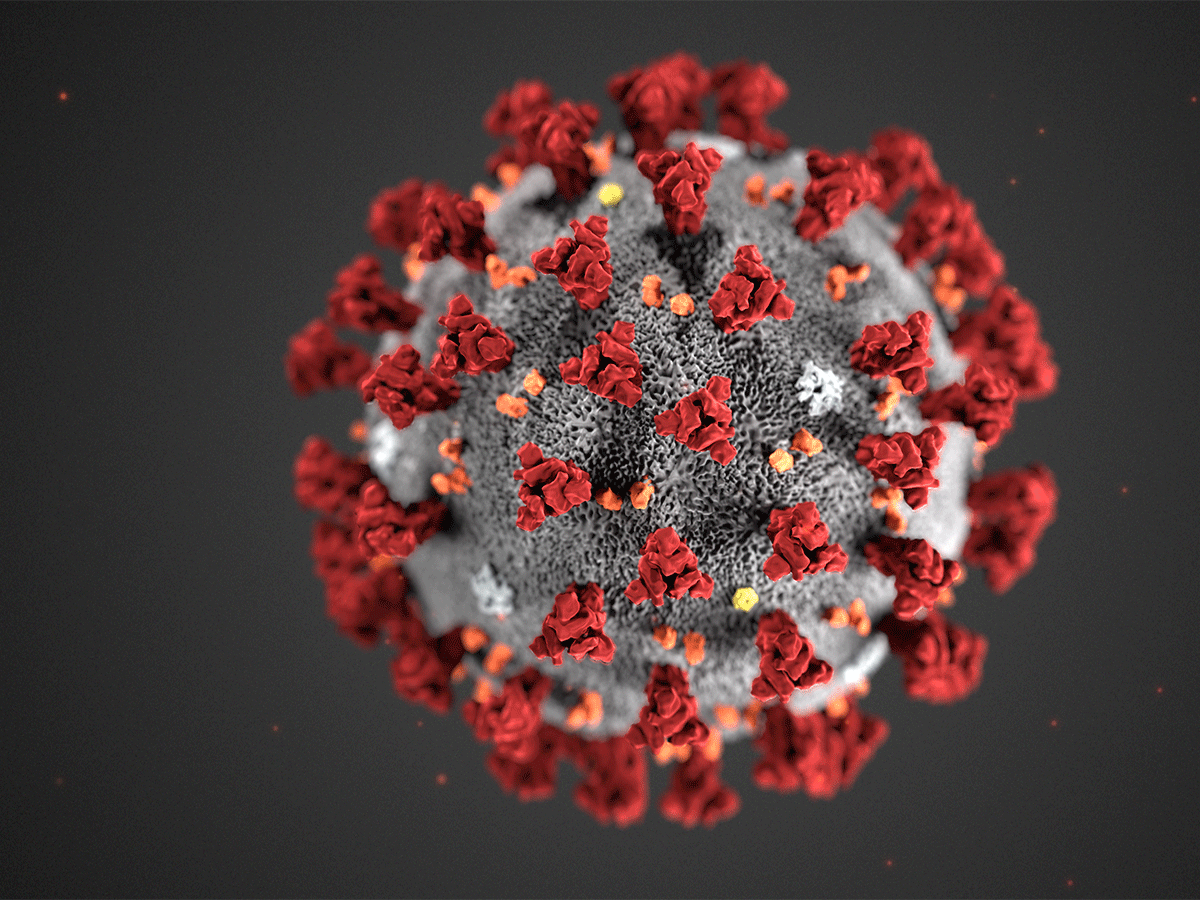 coronavirus computer graphic
