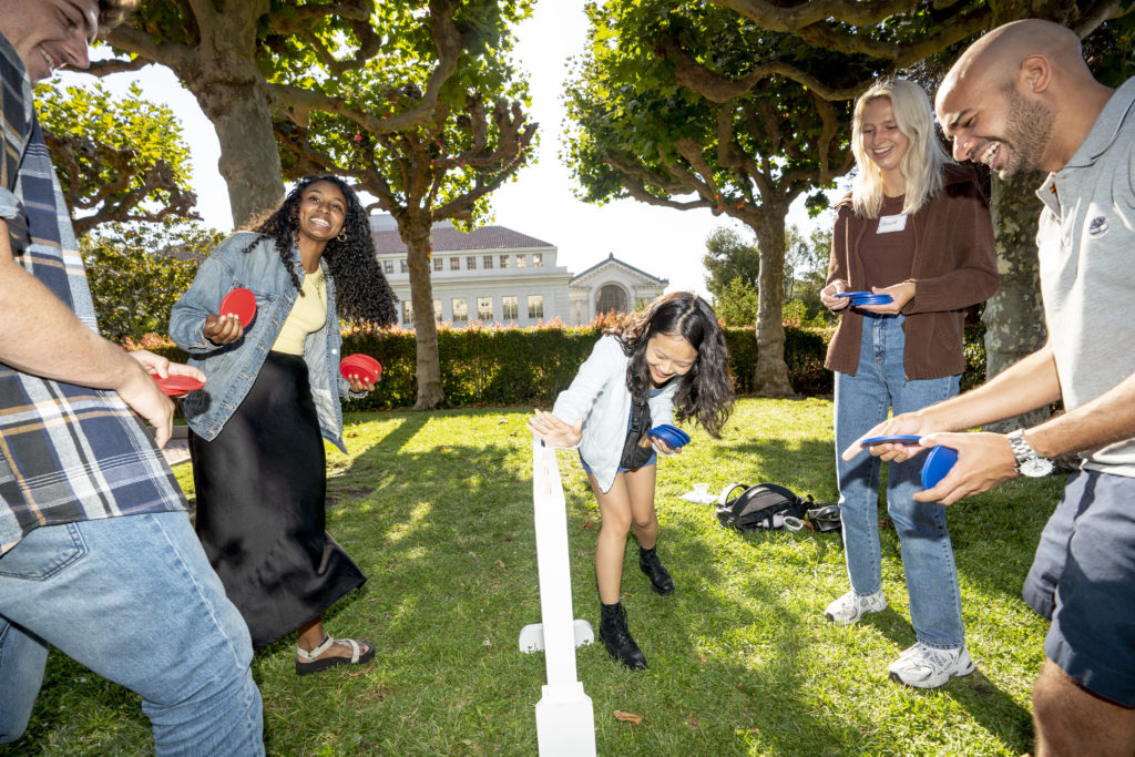 20220916_BioE_AVL_0370 BioE Fall Welcome event at the Campanile in Berkeley, Calif. on Friday, Sept. 16, 2022. (Photo by Adam Lau/Berkeley Engineering)