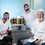 Tony Consiglio, Alan Maida and Boris Rubinsky in their Etcheverry Hall lab. (Photo by Adam Lau/Berkeley Engineering)