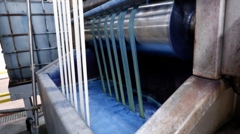 photo of cloth being dyed