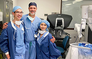 photo of doctor and two students