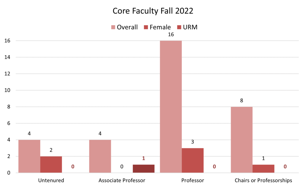 chart of faculty demographics