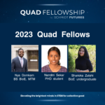Domkam, Sekar and Zutshi named 2023 Quad Fellows