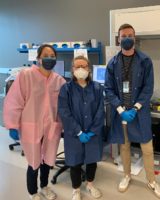 students in ucsf covid testing lab